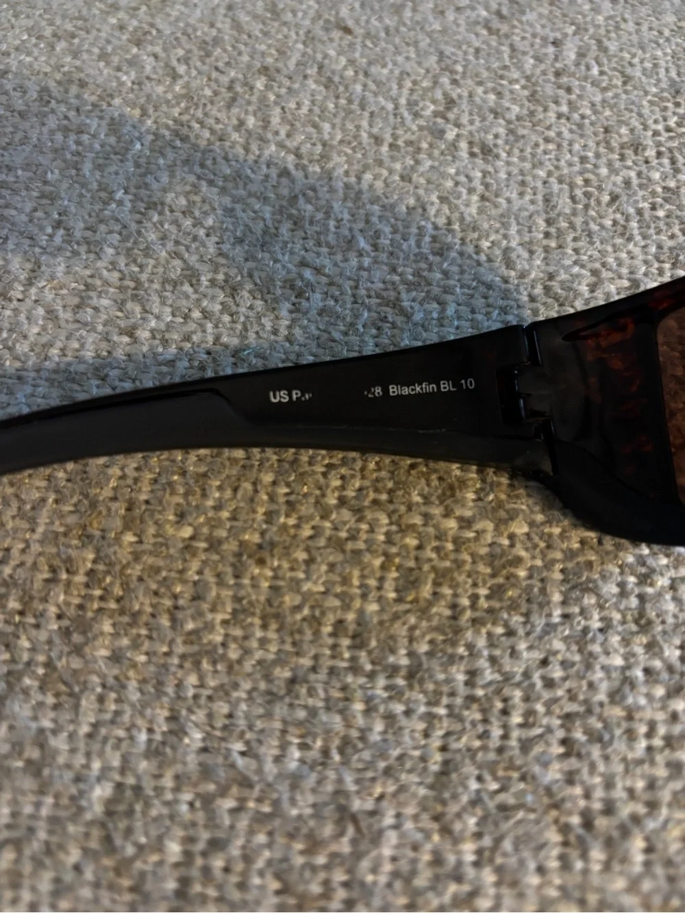 Costa Blackfin Sunglasses - Black Frame with Blue Lenses